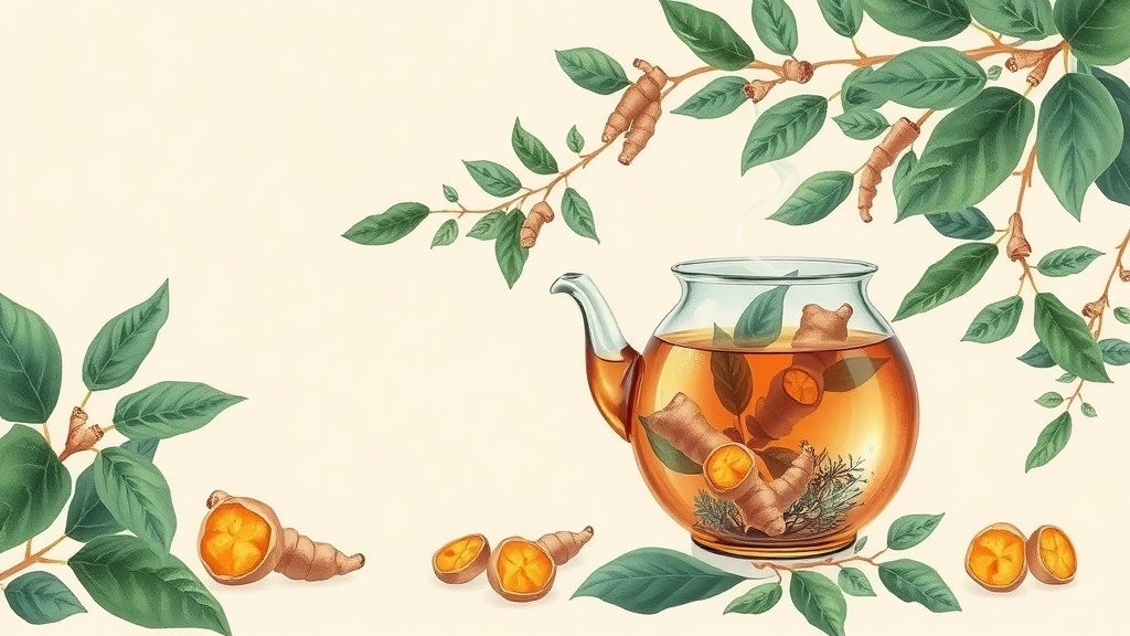Infusão de Gengibre e Cúrcuma Anti-inflamatória