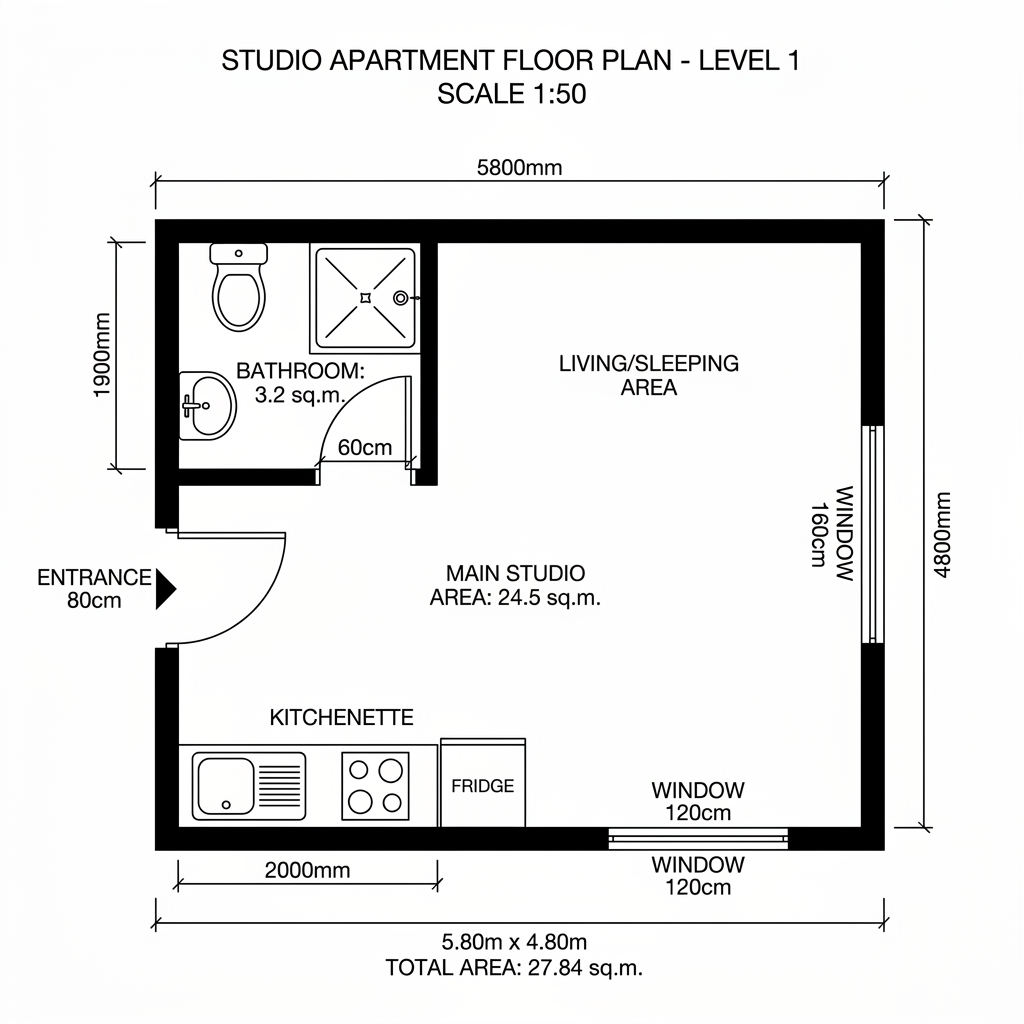 Studio plan