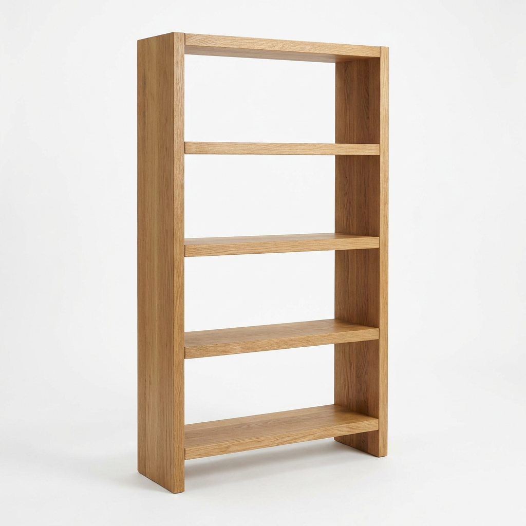 Solid oak bookshelf