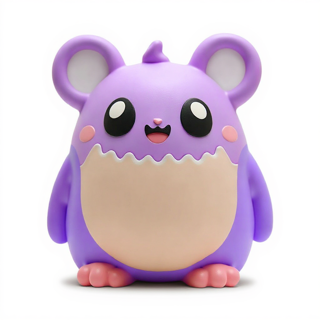 Plumpuff — Plumpuff is a soft, rounded multi-colored monster with cute ears, made warm and safe for little hands.