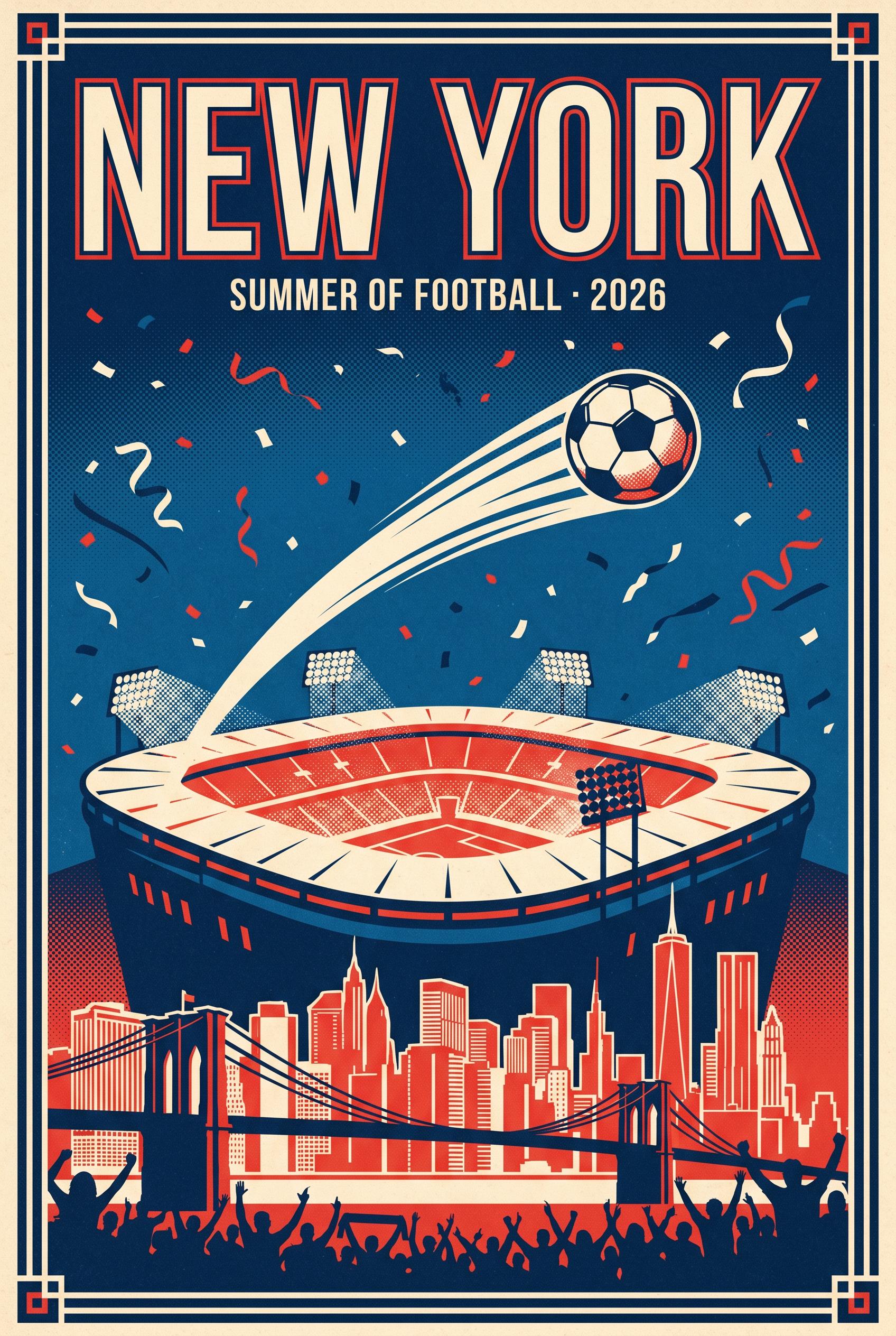 Summer of Football City Poster · New York