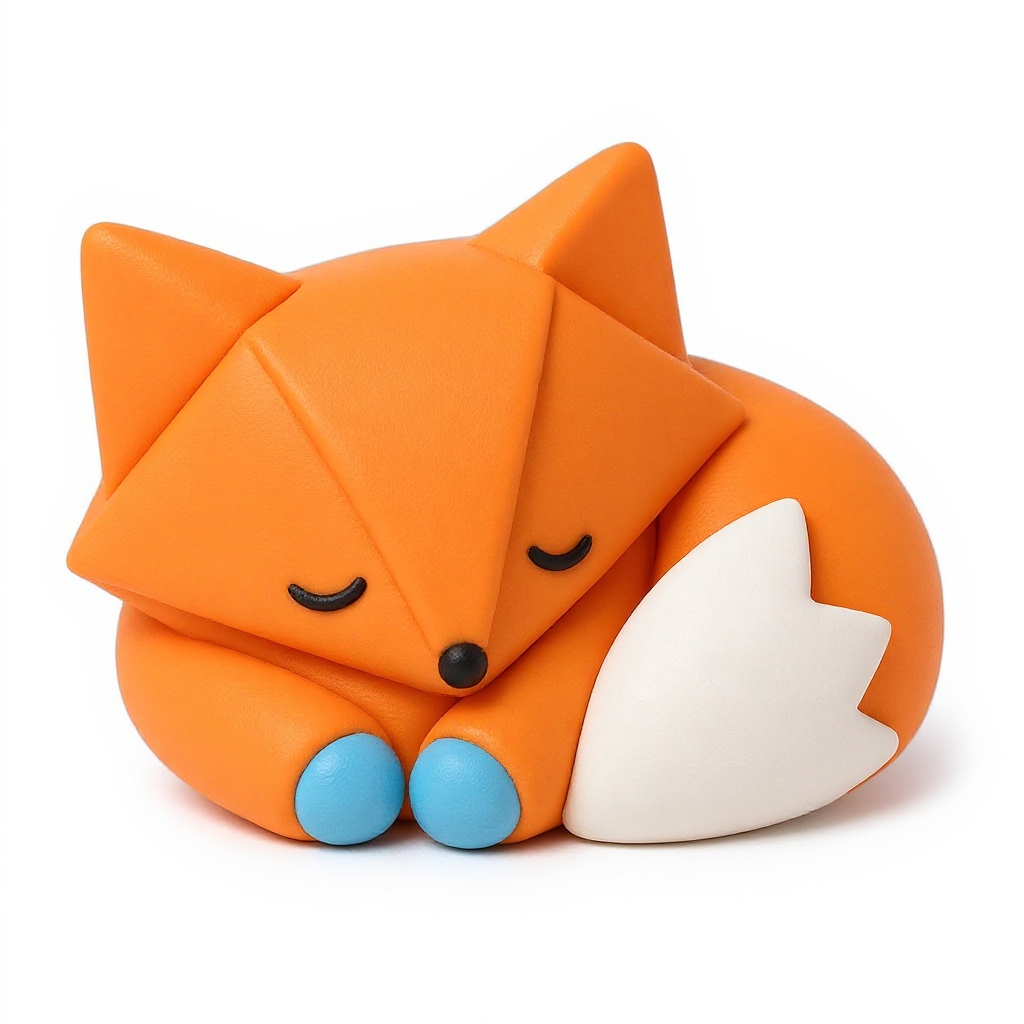 Foxigami — Foxigami is a soft, squishy rainbow fox with fluffy tails, ready for endless huggable, squeezable fun.