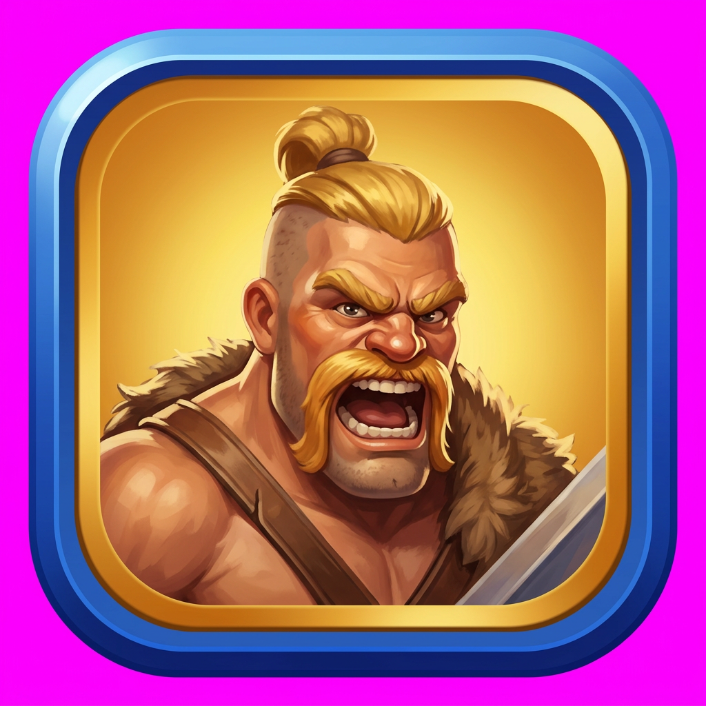 Image: A single mobile-game ability card icon, hand-paint