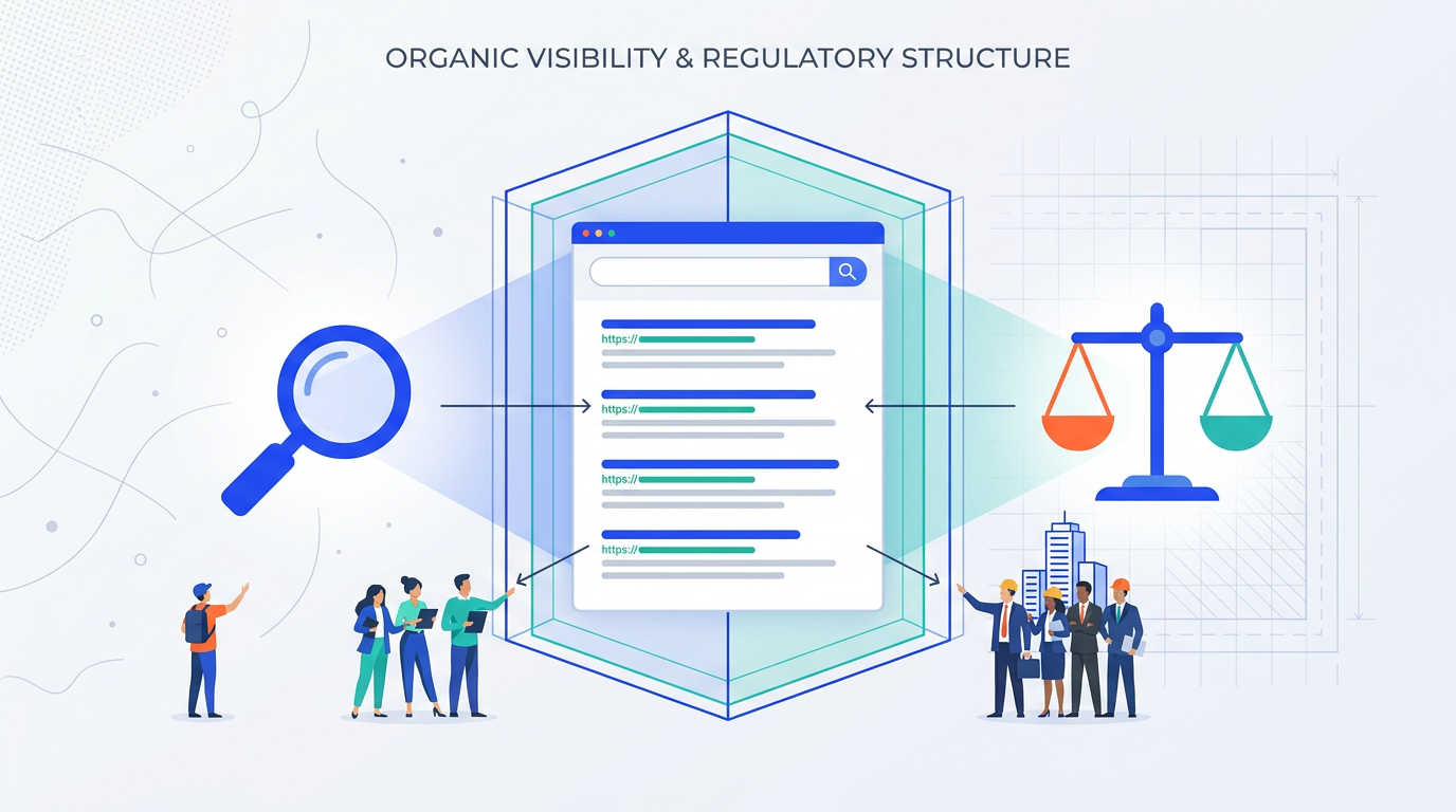 Illustration of organic search regulated by CMA fair ranking framework with businesses