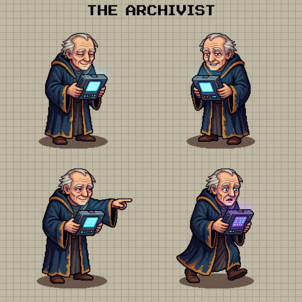 Archivist NPC Sprite Sheet v01