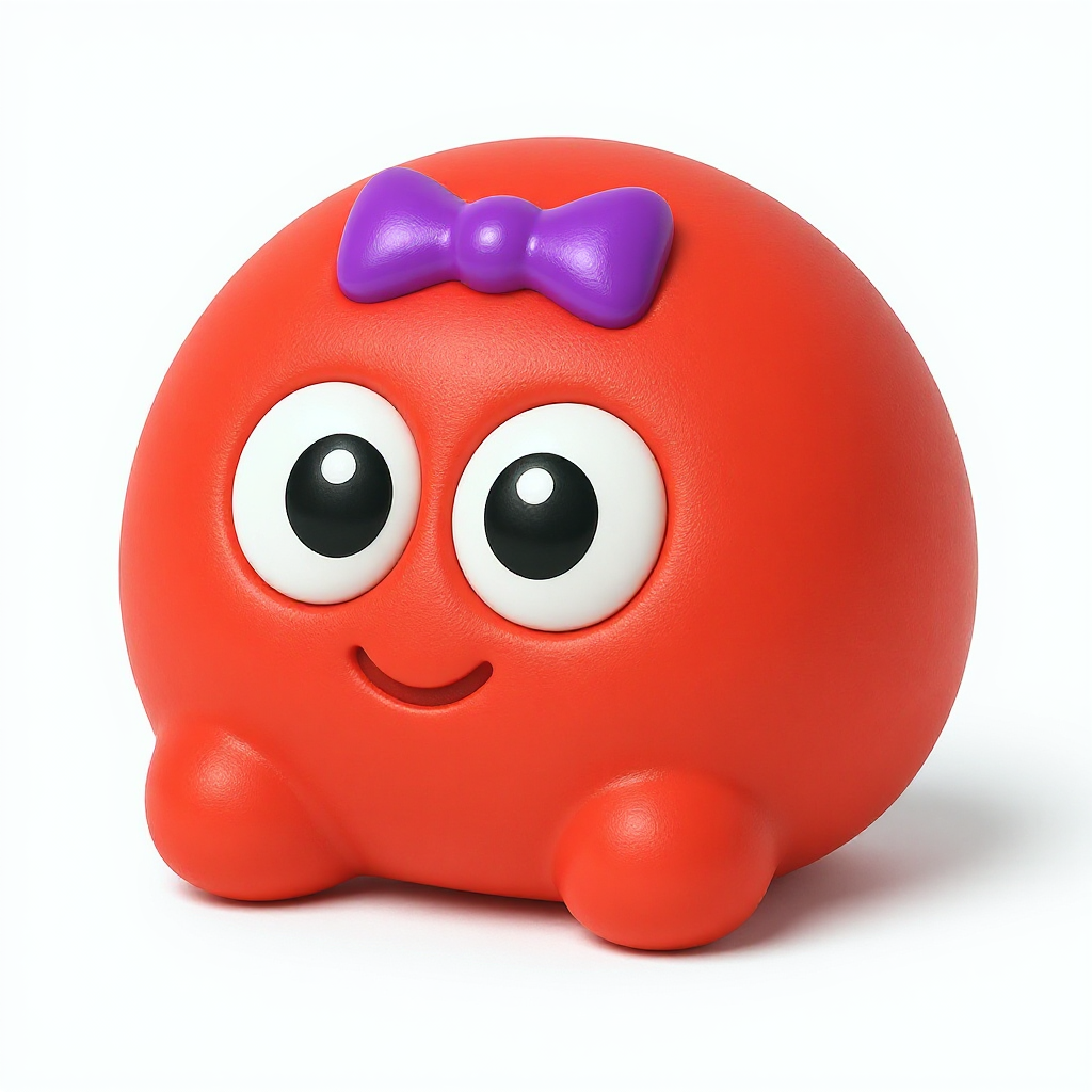 Squishy Salsa — Squishy Salsa is a cheerful round tomato friend, soft and bouncy for endless squishy hugs and playful smiles.
