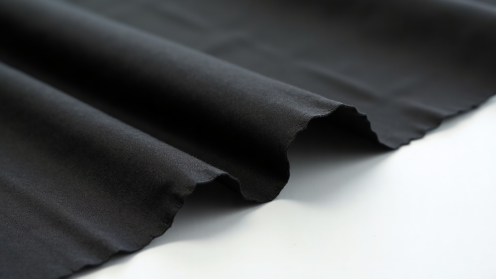 Comparación de gramaje en tejidos de pantalones negros mujer