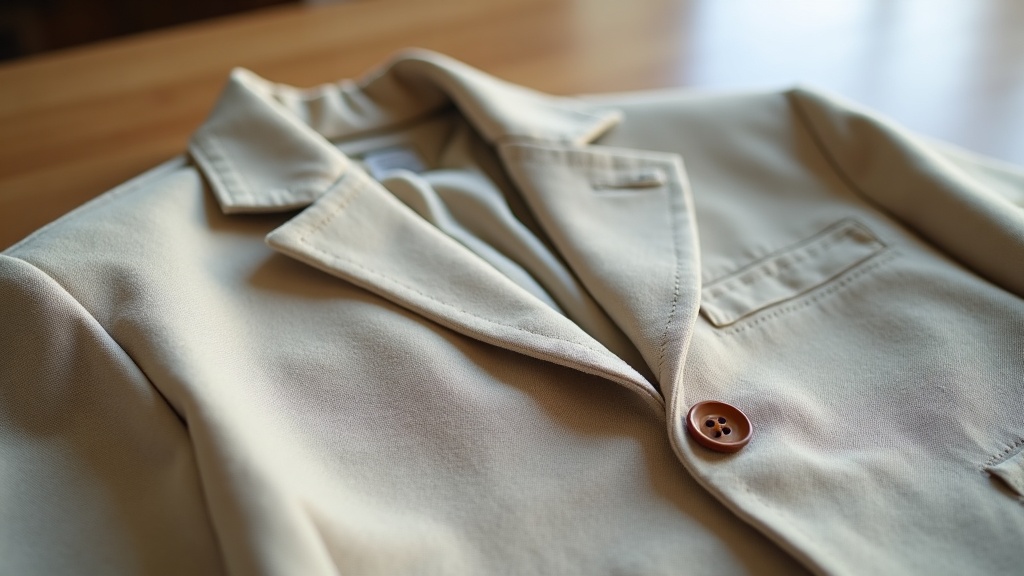Diferencia de calidad en costuras de chaqueta de lino