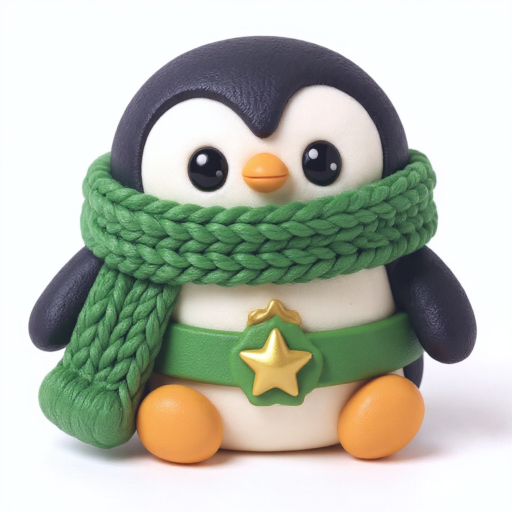 Pickle — Pickle is a rounded, squishy penguin who loves cuddly hugs and brings cheerful comfort to every little hand.