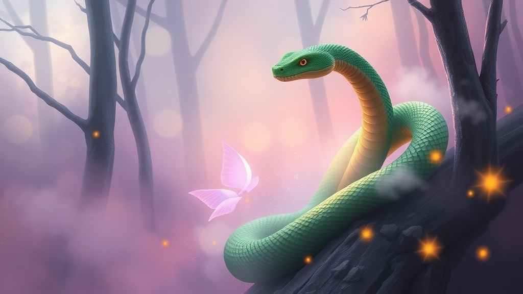 Sonhar com Cobra Verde: Significado e Aviso Espiritual