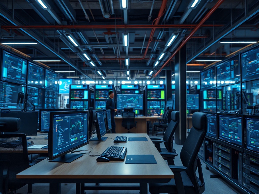 Illustration of real-time AI data monitoring dashboard for business strategy decision-making