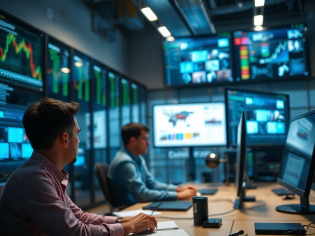 Illustration of AI-driven content creation transforming business strategies in 2026.