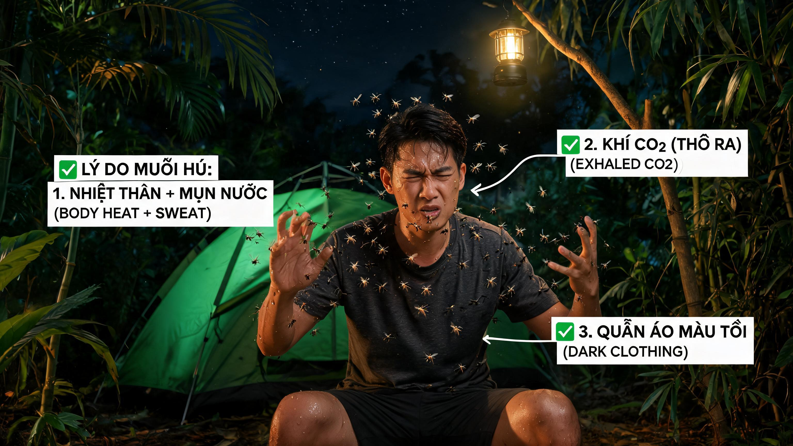 Tại sao muỗi đốt tôi nhiều hơn - khoa học camping và muỗi VN — ProCamping.vn