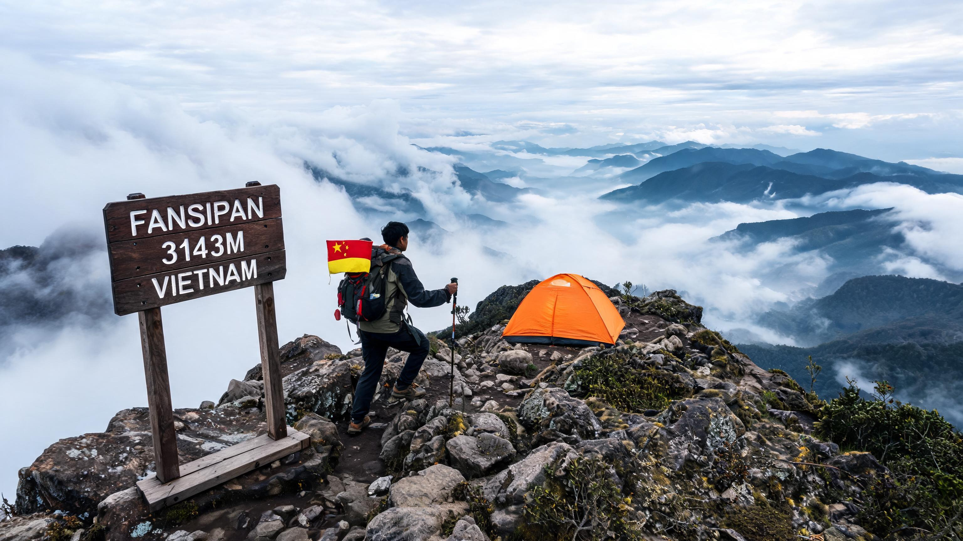 Leo Fansipan cắm trại chinh phục đỉnh cao nhất Đông Dương 3143m — ProCamping.vn