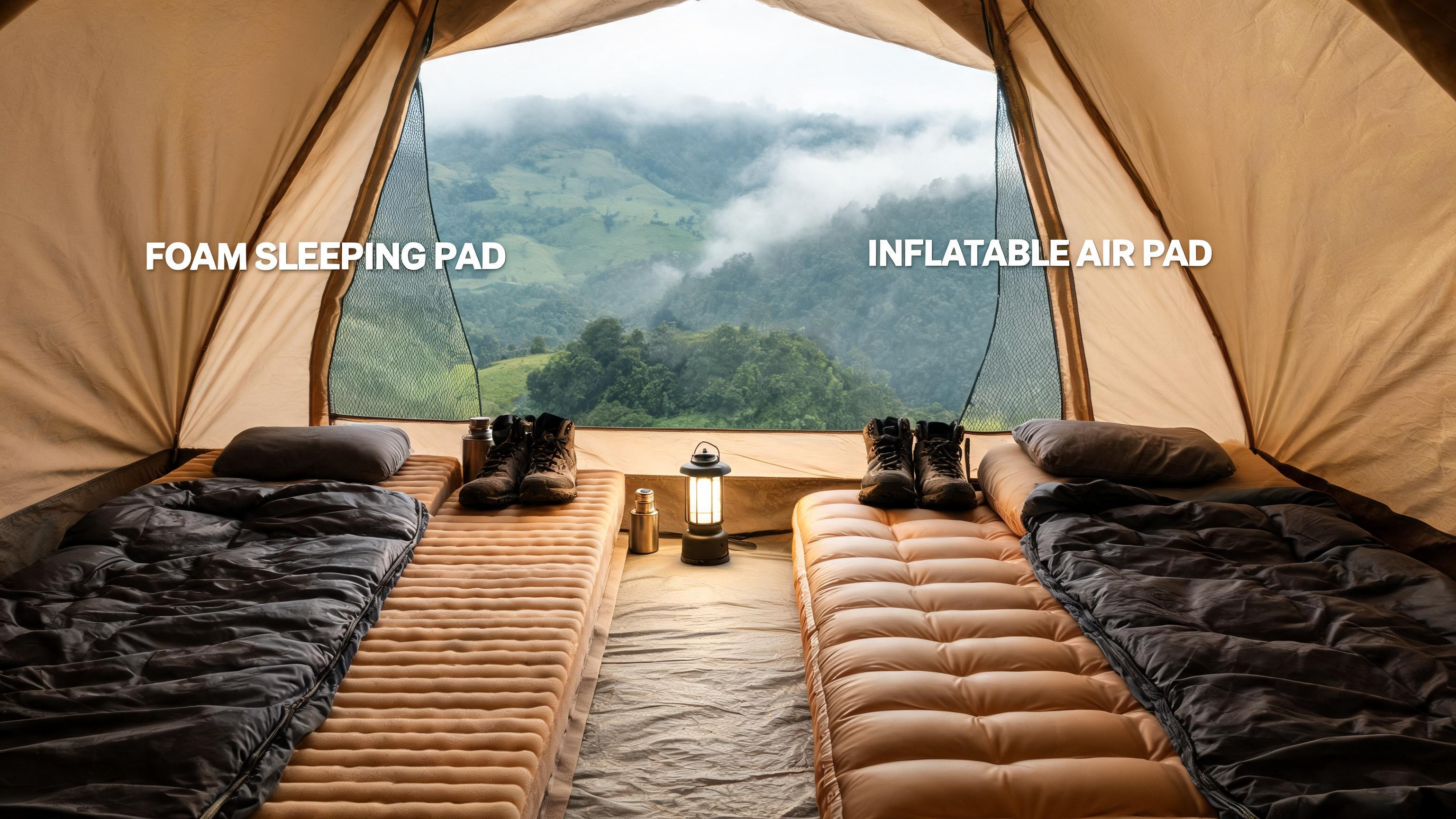 R-value nệm ngủ camping - so sánh foam vs air pad cách nhiệt theo mùa VN - ProCamping.vn