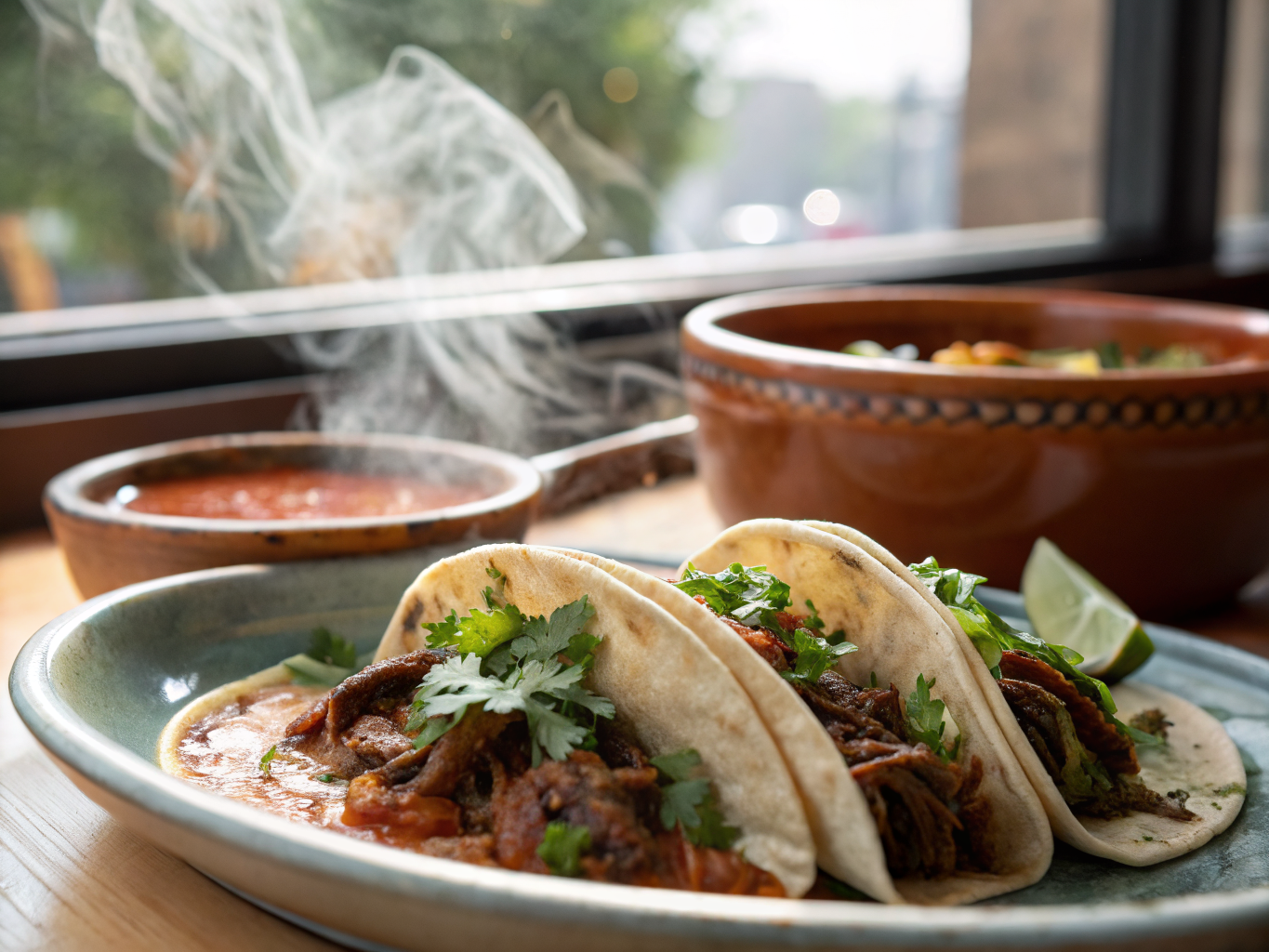 Birria de Res Tacos with Consommé