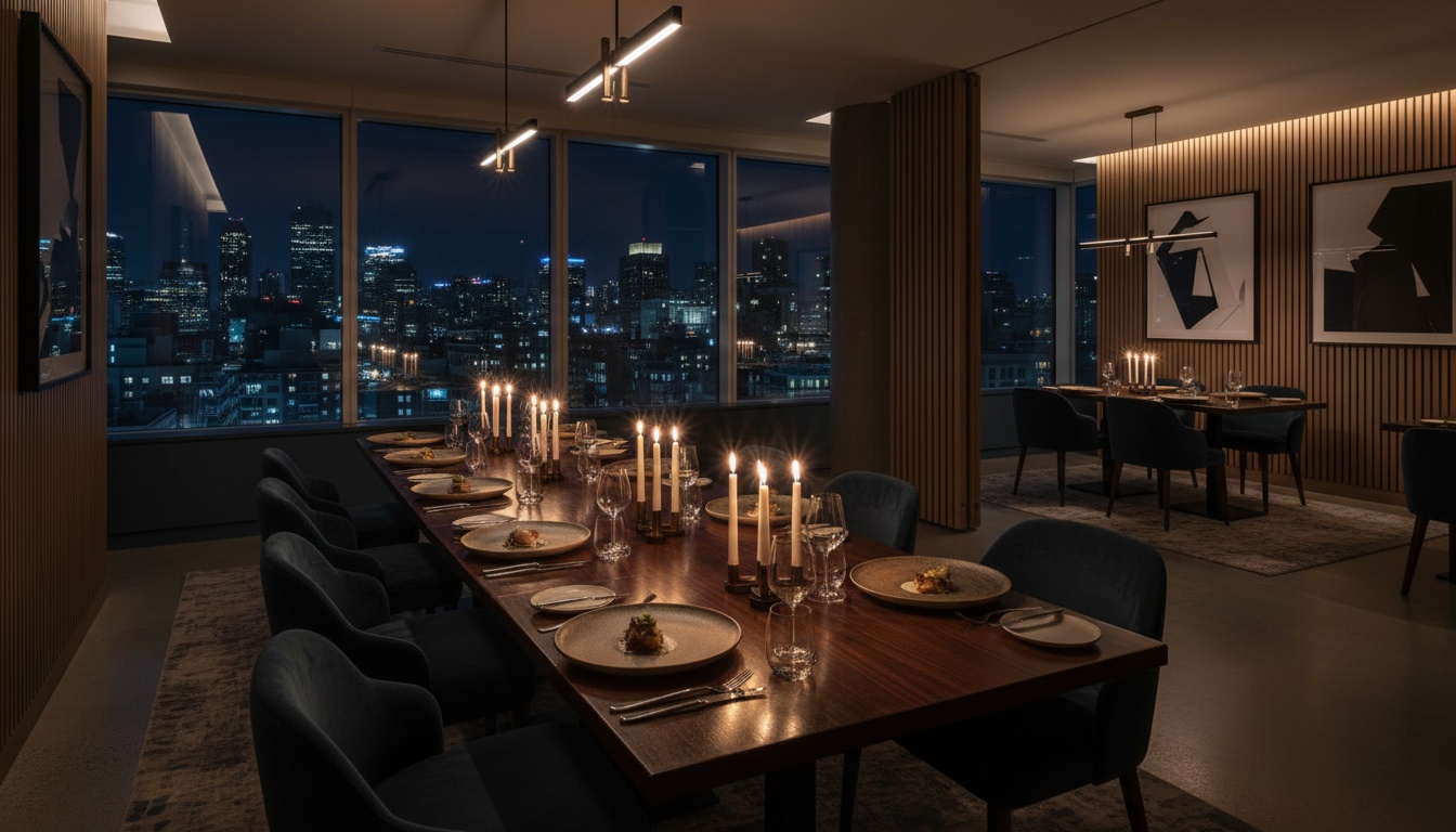 Team dinner at a stylish Montreal restaurant