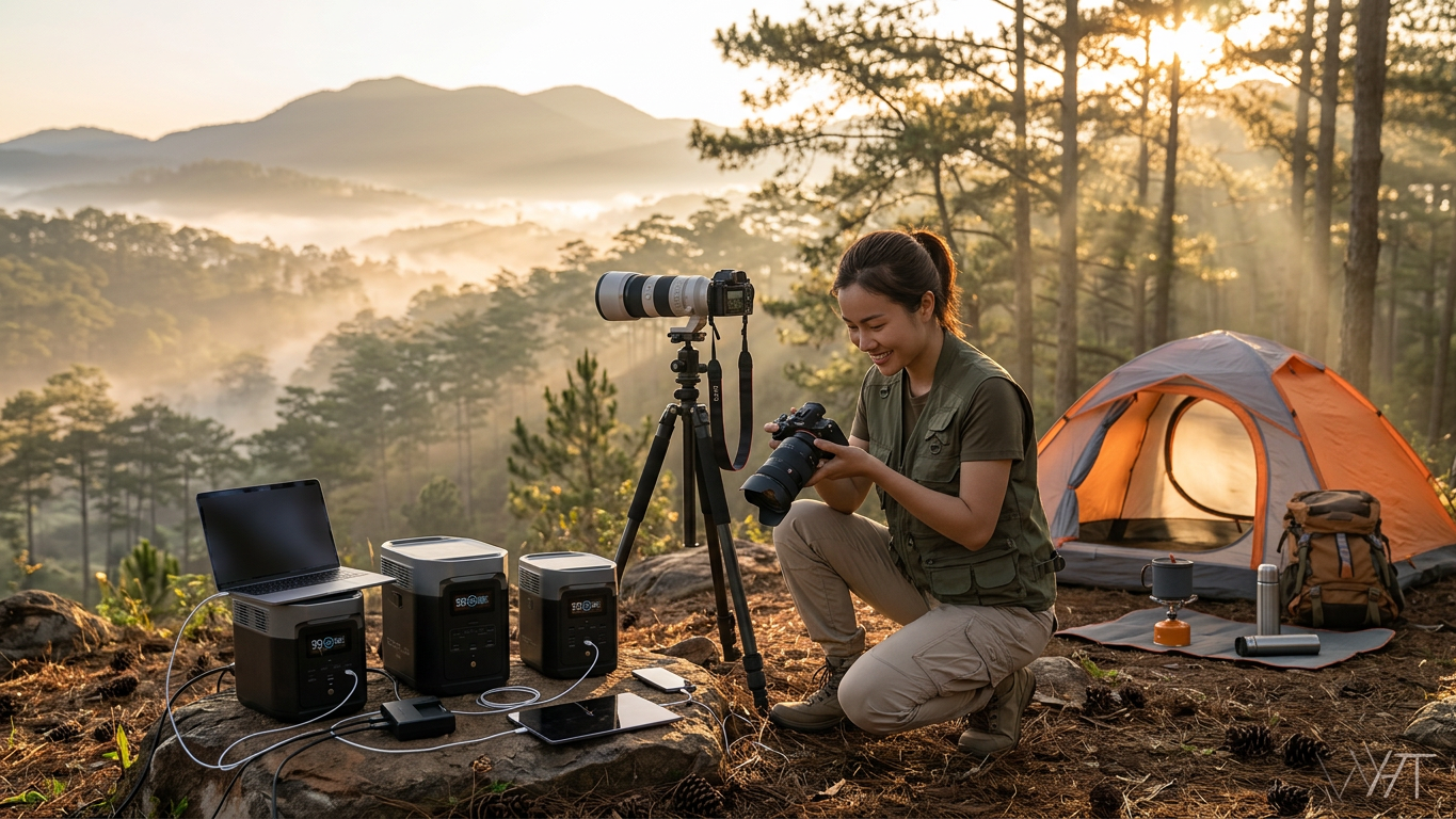 Chụp ảnh camping outdoor Đà Lạt - nhiếp ảnh thiên nhiên kỹ thuật golden hour - ProCamping.vn