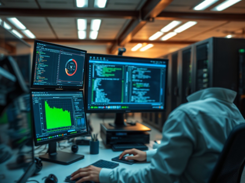 Illustration of advanced AI debugging assistants outperforming humans in software triage for AI-assisted development