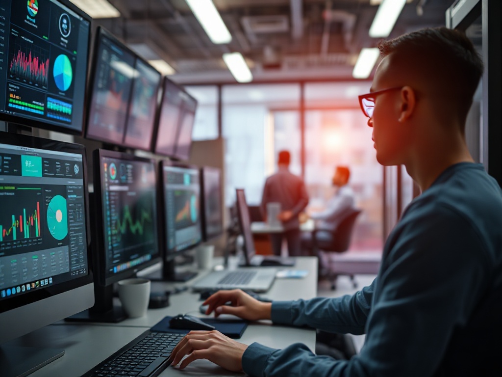 Illustration of AI-driven customer insights enhancing banking competitiveness in financial modeling.