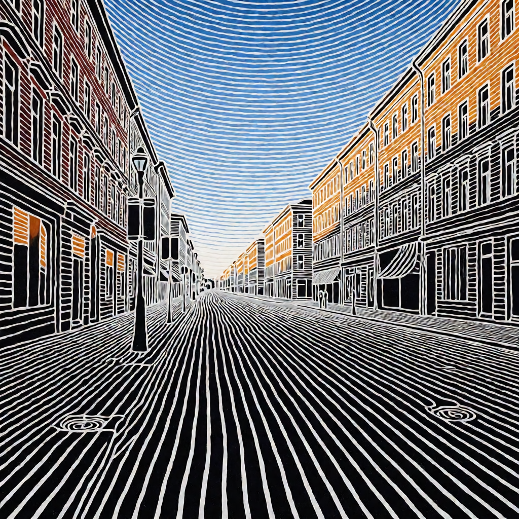 Rippling Contour Stripe