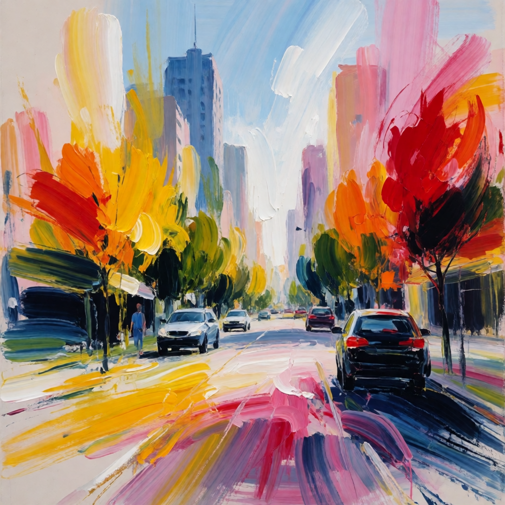 Vivid Gestural Oil