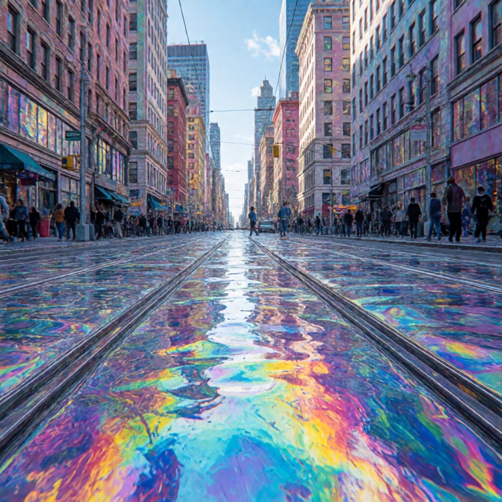 Iridescent Holographic Shimmer