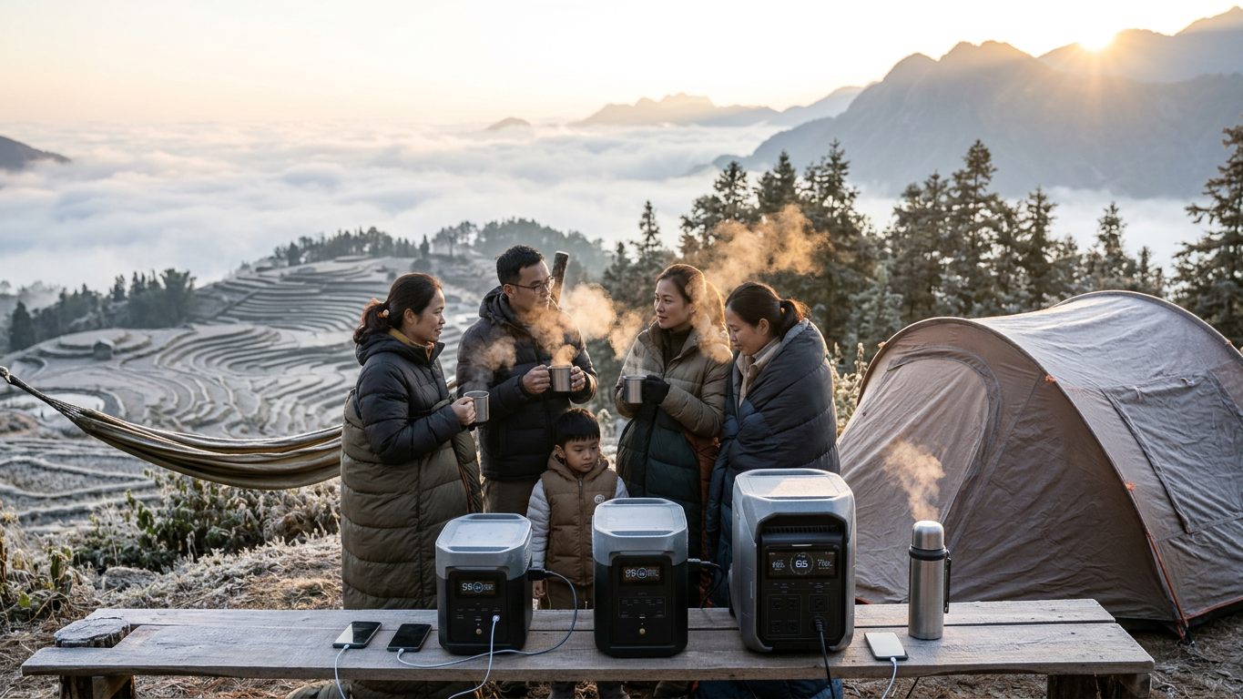 Cắm trại mùa đông Sapa - cà phê nóng buổi sáng sương mù ruộng bậc thang - ProCamping.vn