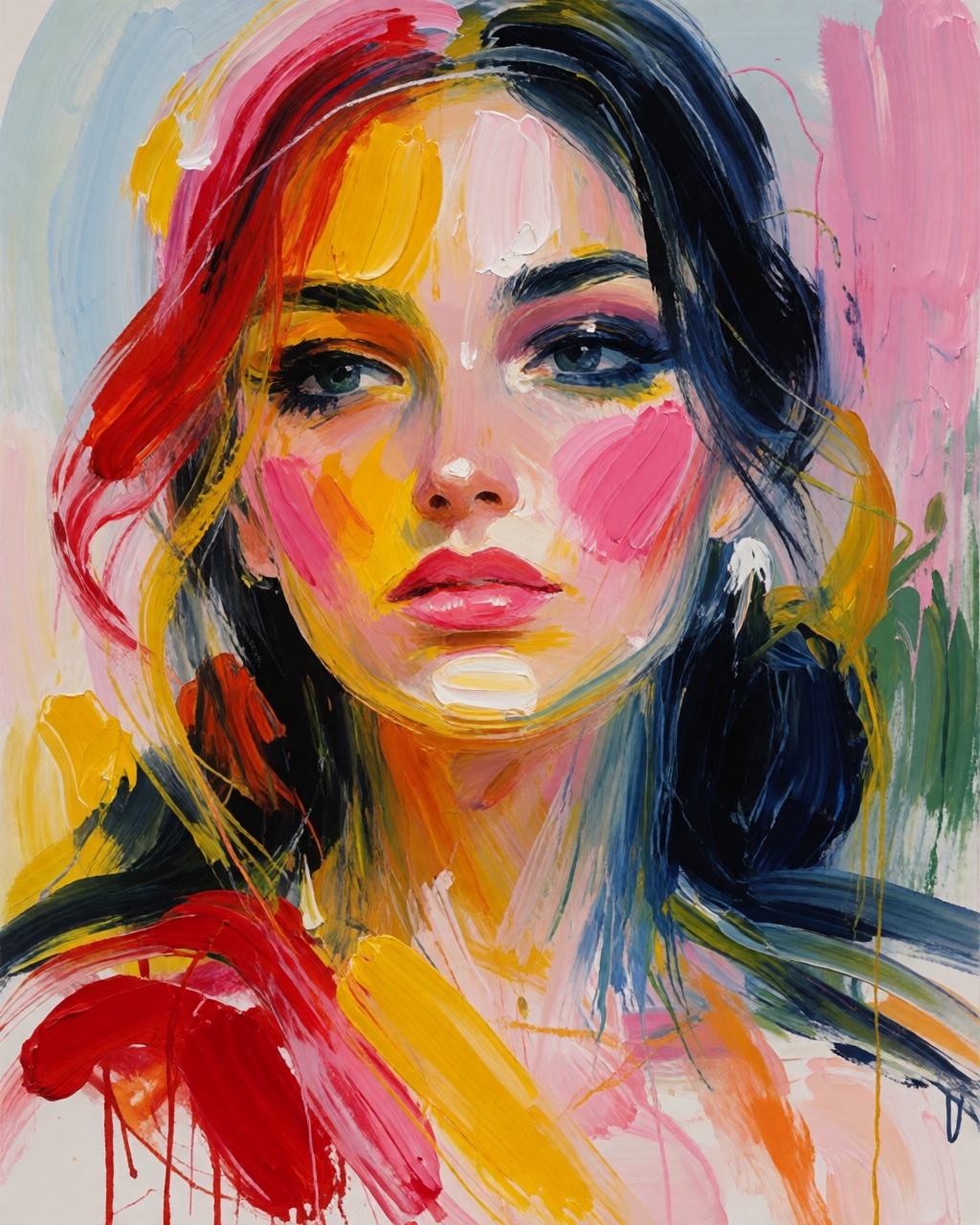 a portrait of a woman