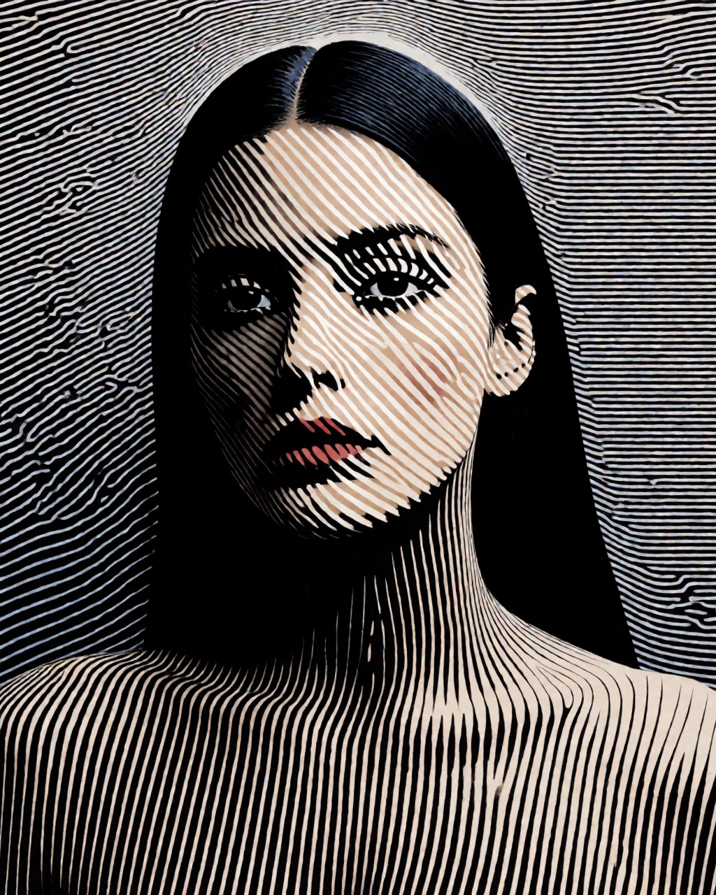 a portrait of a woman