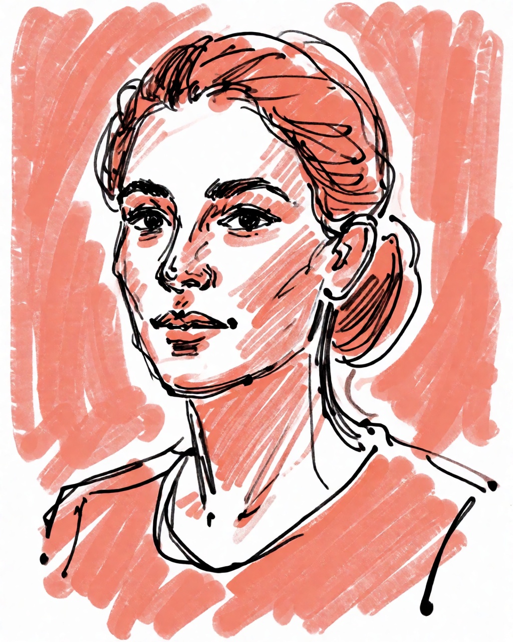 a portrait of a woman