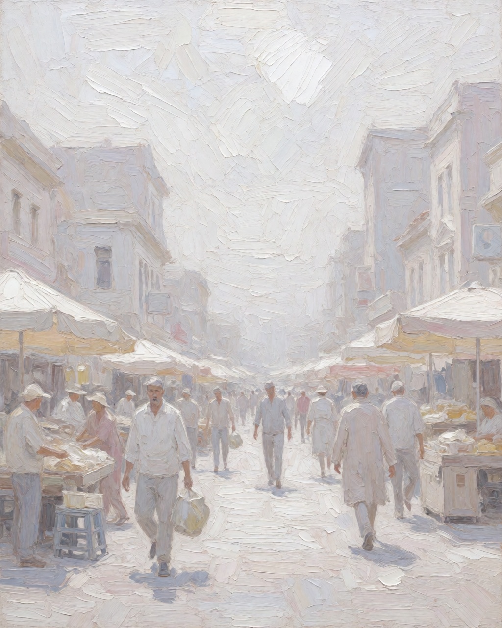 a busy market street