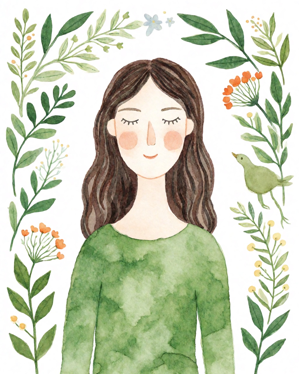 a portrait of a woman