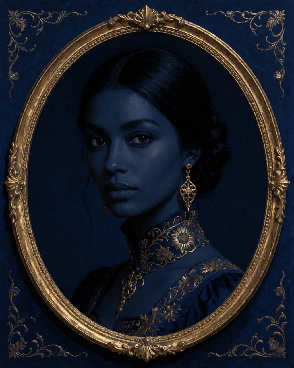 a portrait of a woman