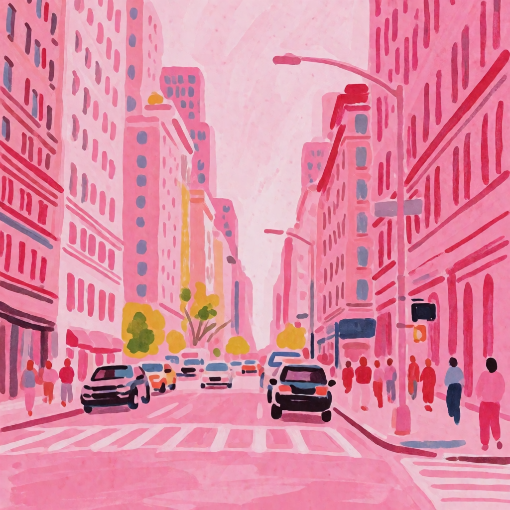 Bold Pink Pop Gouache