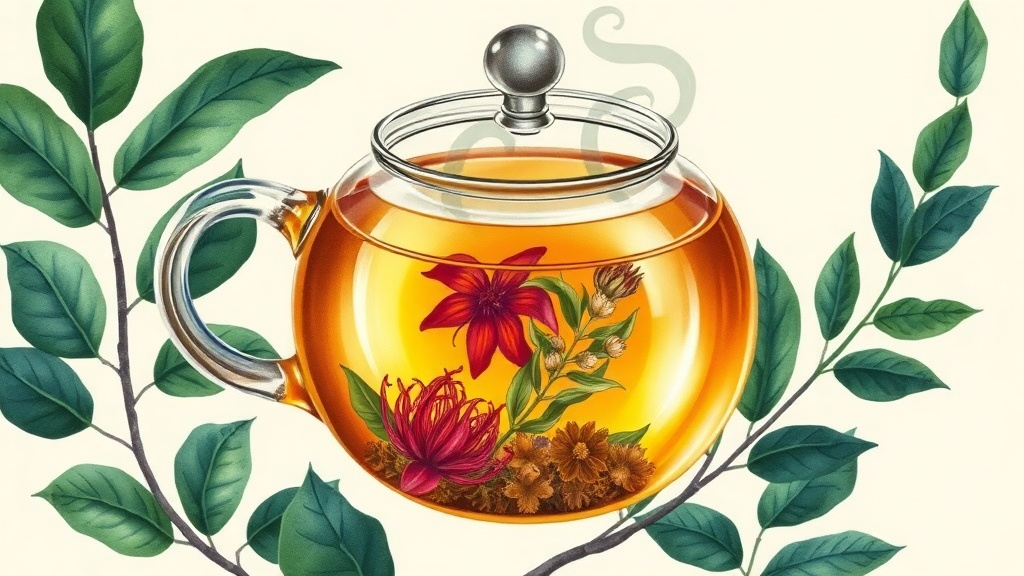 Chá de Geniana e Açafrão: Receita Anti-Dor Natural