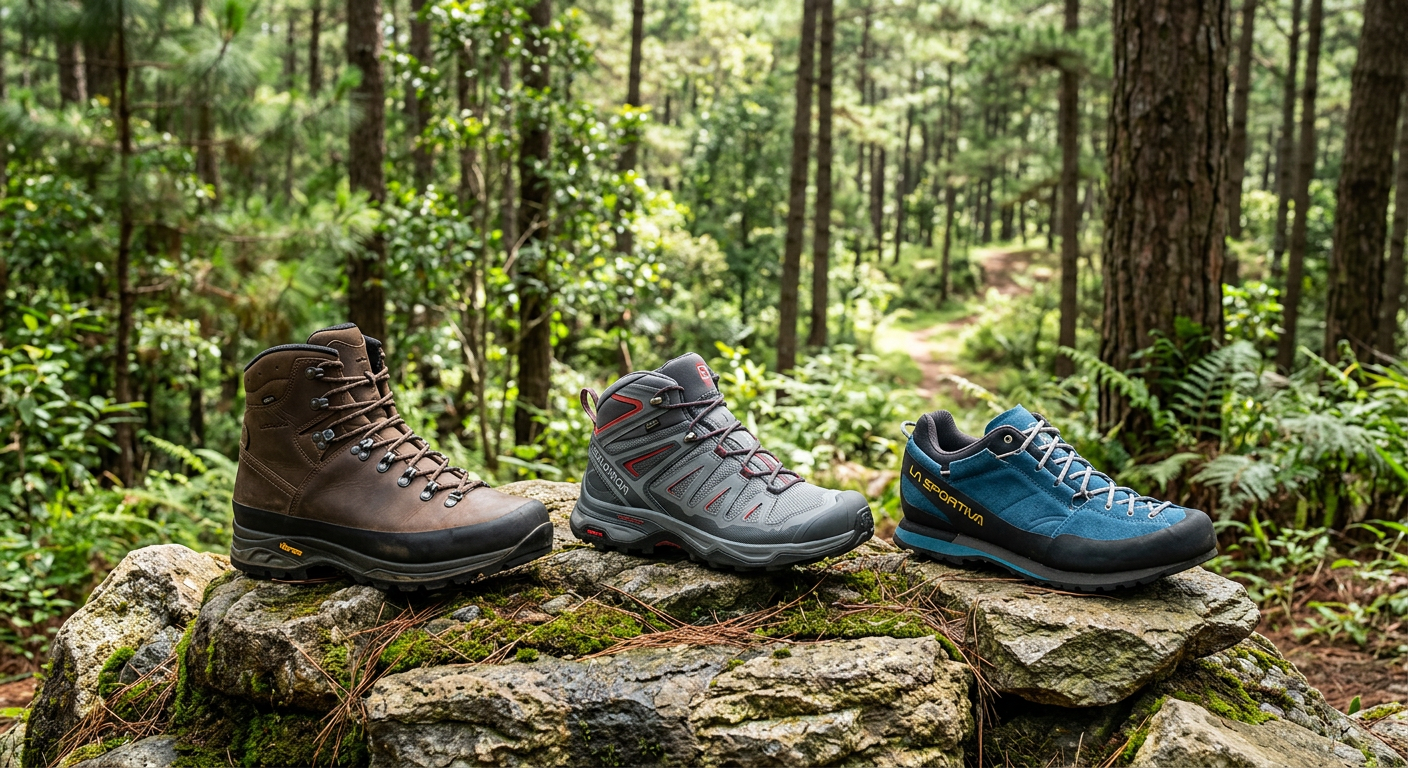So sánh 3 kiểu giày trekking: high-ankle, mid-cut, low-cut - chọn đúng địa hình - ProCamping.vn