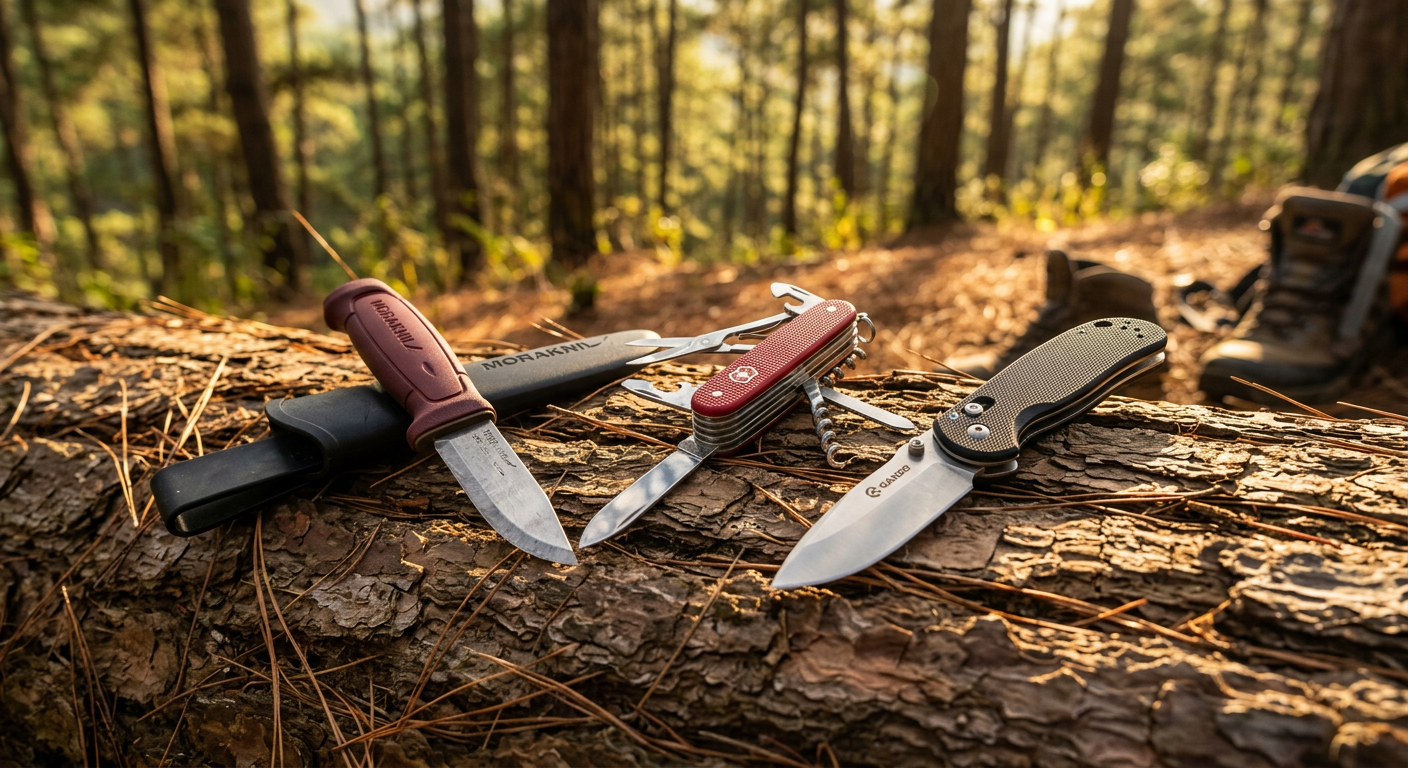 So sánh dao cắm trại tốt nhất 2026: Morakniv, Victorinox, Ganzo đặt cạnh nhau - ProCamping.vn