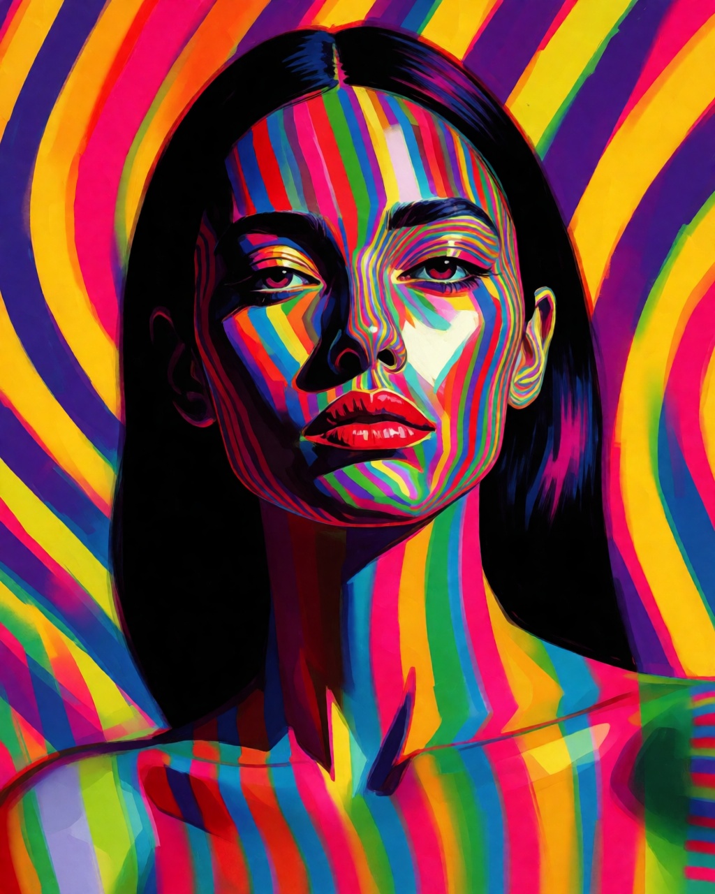 a portrait of a woman