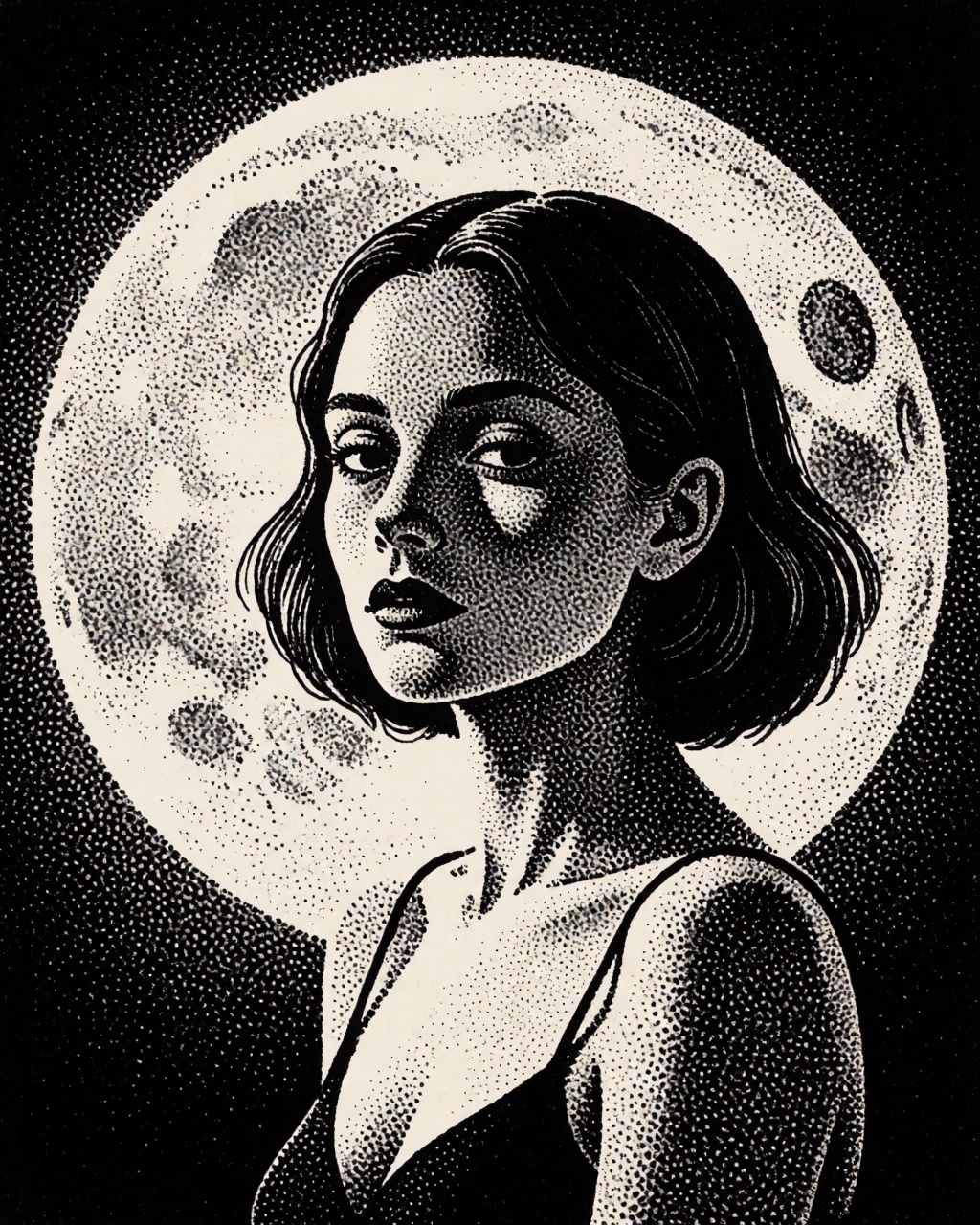 a portrait of a woman