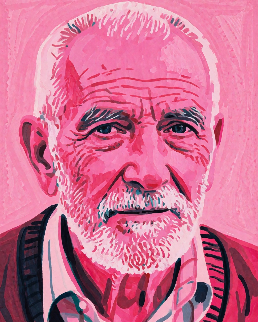 a portrait of an old man