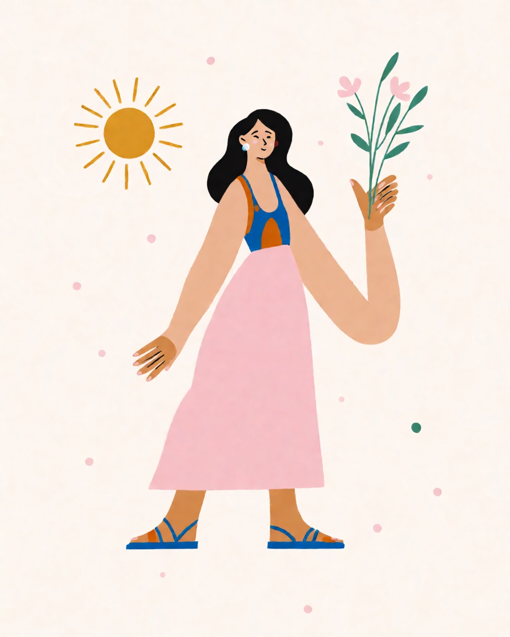 a portrait of a woman