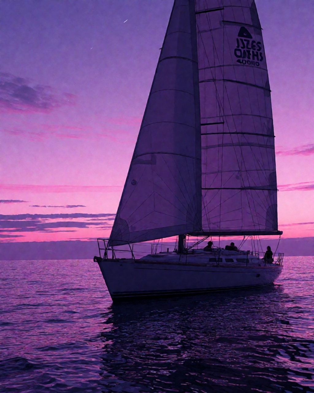 a sailboat on a calm sea