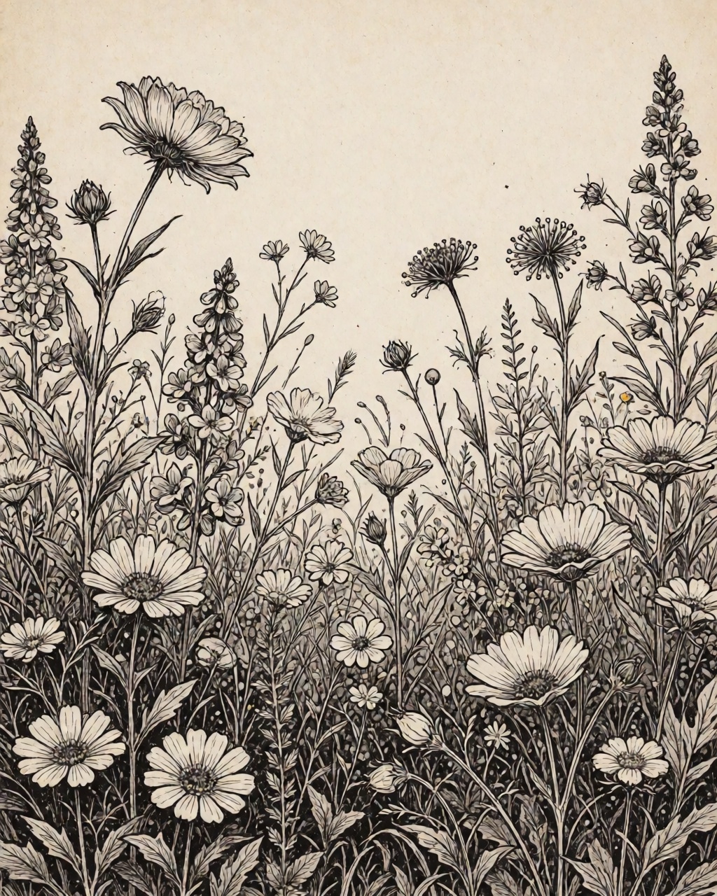 a field of wildflowers