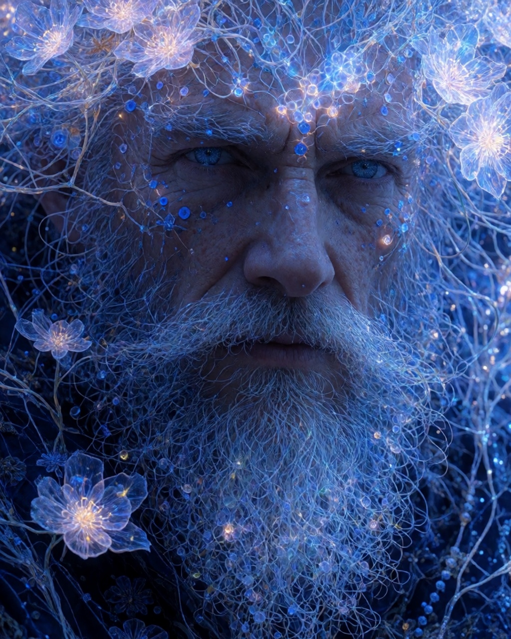 a portrait of an old man