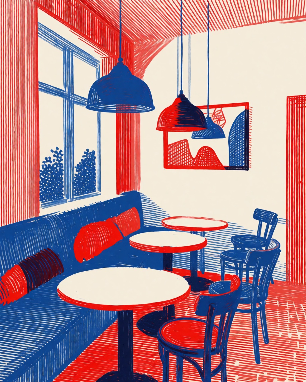 a cozy cafe interior