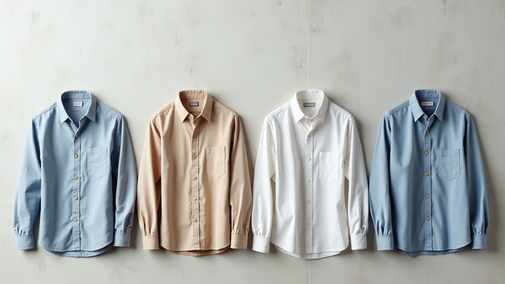 Comparativa de camisas de uniforme casual en distintas calidades