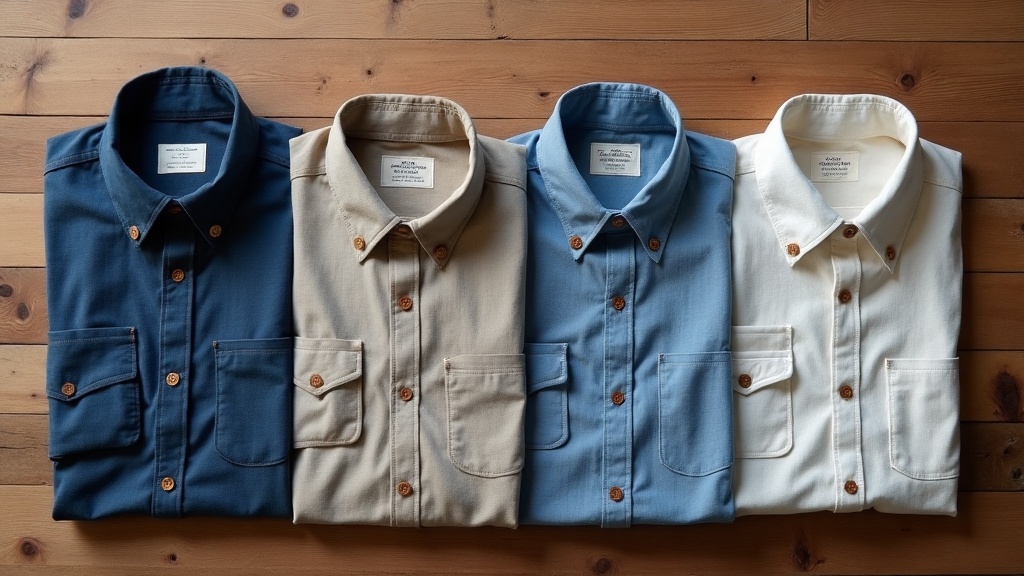 Camisas artesanales para hombre de algodón natural