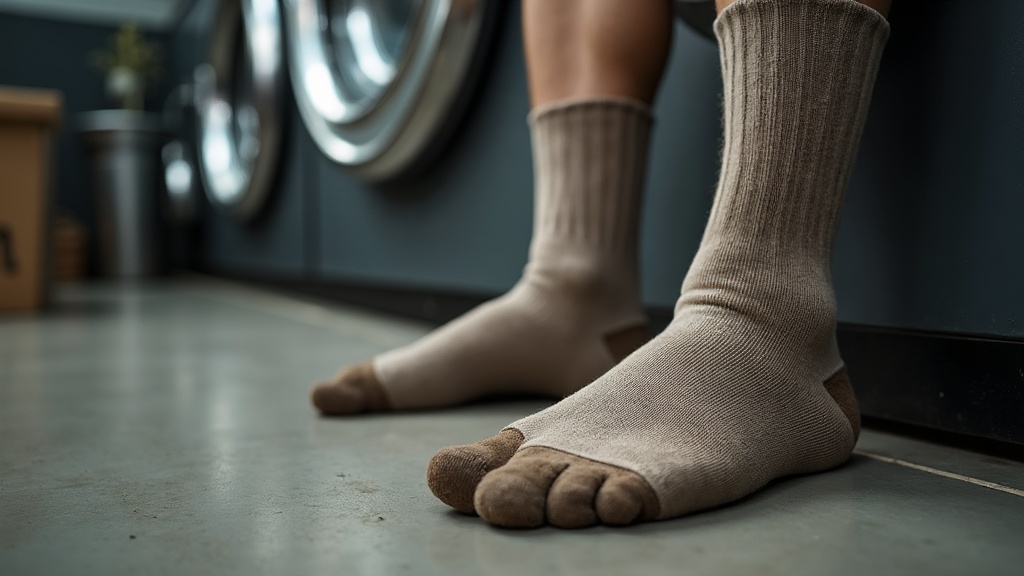 Cómo lavar calcetines de trabajo sin que se dañen