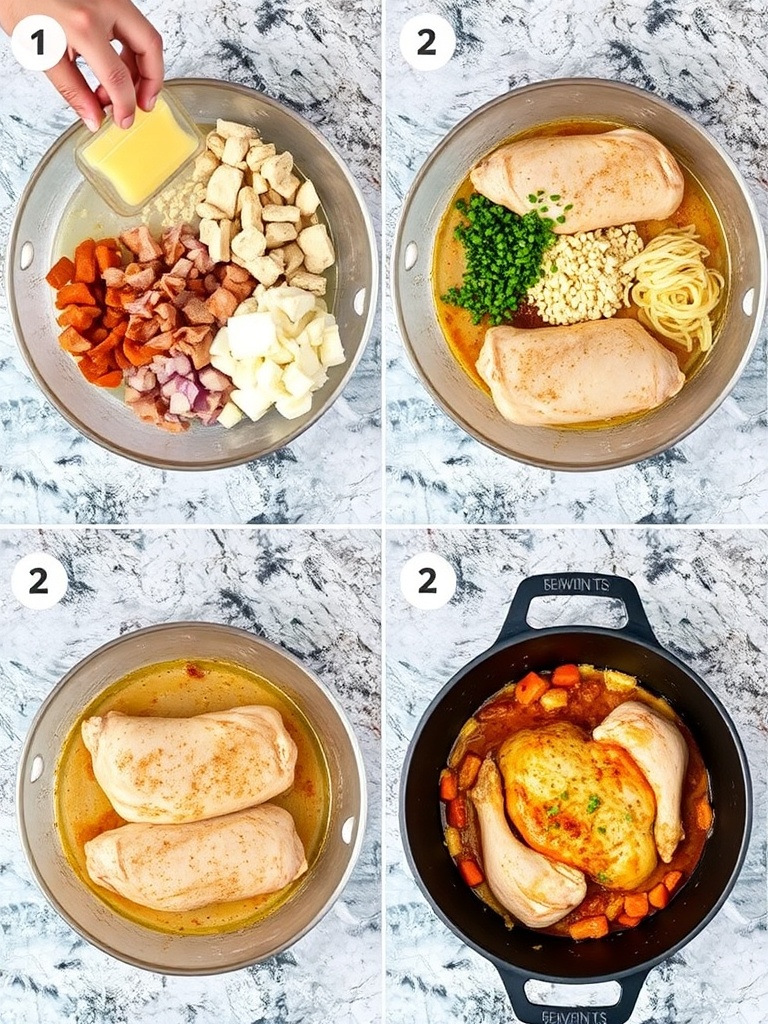 recette poulet preparation